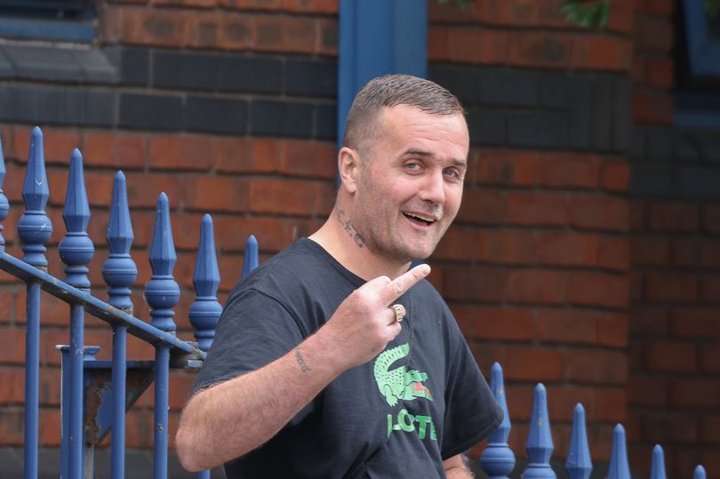 Middle finger salute from career criminal Ian Wilkins on his 110th charge